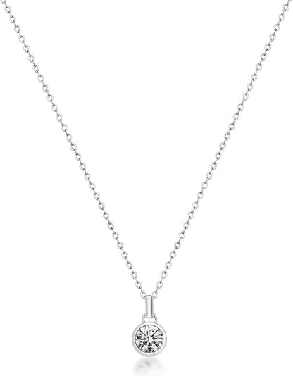 Collana Brosway Donna Acciaio Argentato Pendente con Cristallo Bianco _BYM187