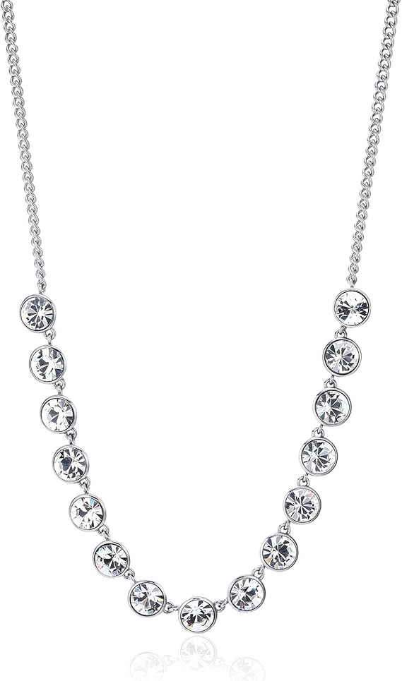 Collana Brosway Donna Acciaio Argentato cristalli Bianchi _BYM79