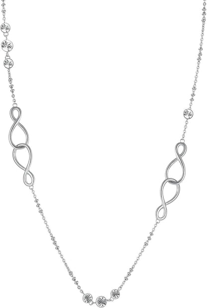 Collana Brosway RIBBON Donna Acciaio Silver e Cristalli Infinito _BBN17