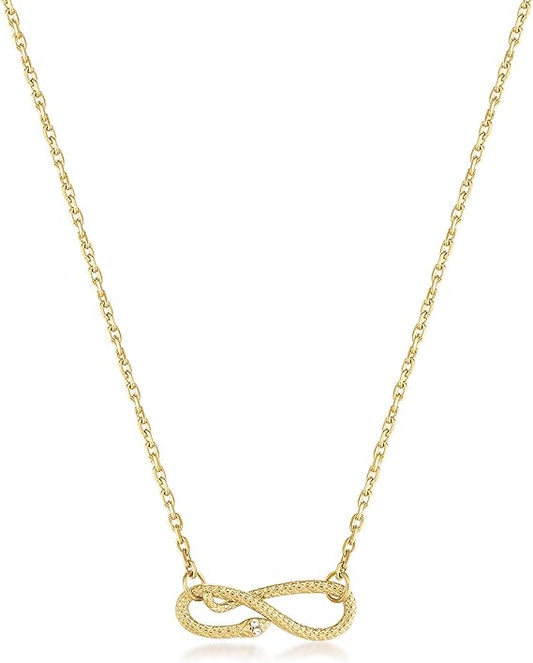 Brosway Damen-Halskette aus vergoldetem Stahl, CHAKRA Infinity Snake _BHKN148 