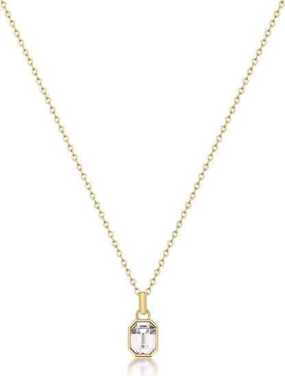 Collana Brosway Donna Acciaio Dorato Pendente con Cristallo Bianco _BYM188