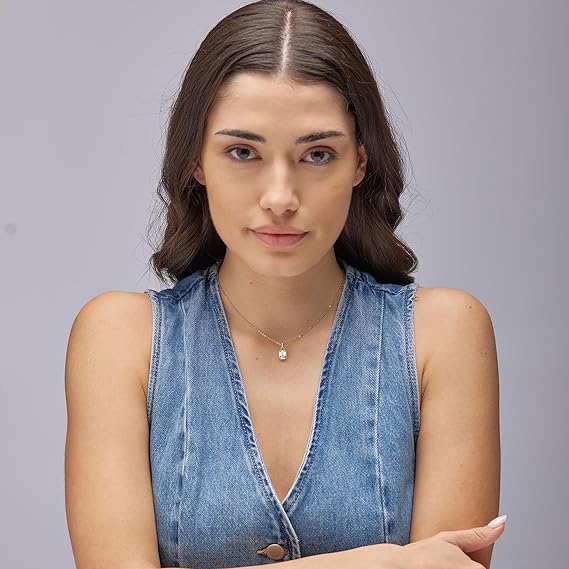 Collana Brosway Donna Acciaio Dorato Pendente con Cristallo Bianco _BYM188