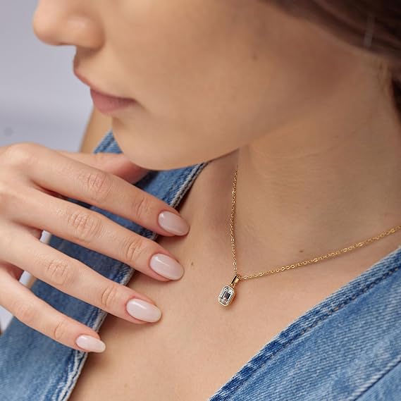 Collana Brosway Donna Acciaio Dorato Pendente con Cristallo Bianco _BYM188