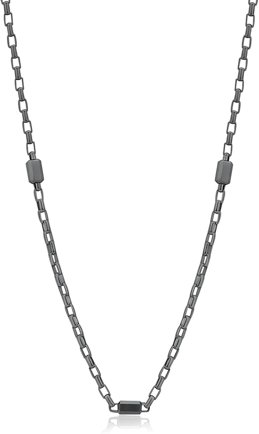 Collana Brosway Uomo Acciaio Nera Alternata Collezione Logan _BOA03