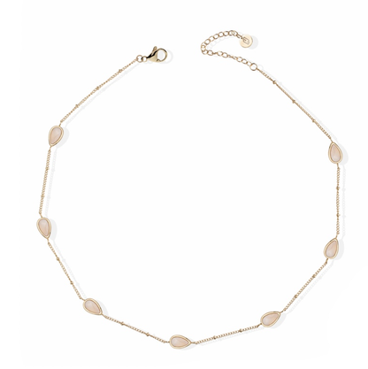 Collana Liu Jo Donna Acciaio Gold Pietre Bombate Rosa _LJ2837