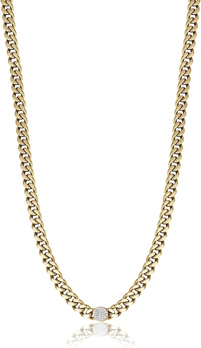 Luca Barra Damen-Halskette aus goldfarbenem Stahl, Modell CK1630 