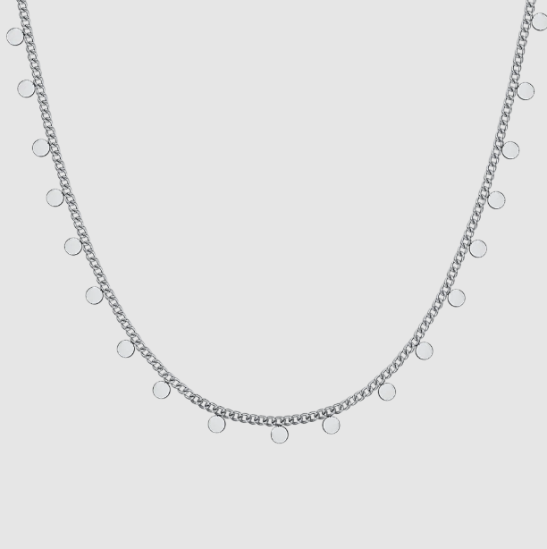 Collana Luca Barra Donna Acciaio Con Cerchietti _CK1991