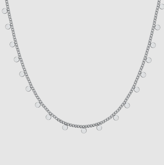 Collana Luca Barra Donna Acciaio Con Cerchietti _CK1991