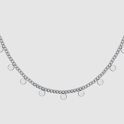 Collana Luca Barra Donna Acciaio Con Cerchietti _CK1991