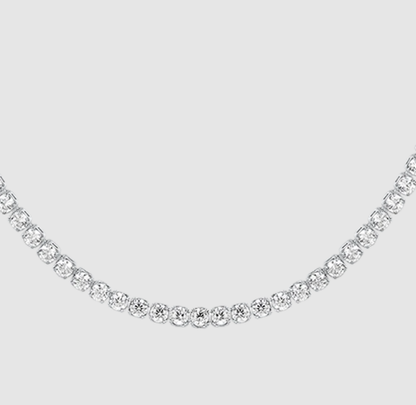 Collana Luca Barra Donna Acciaio Zirconi Bianchi _CK2206