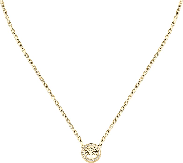Collana Morellato Donna Acciaio Gold Centrale Albero della Vita Cristalli _SAQE47