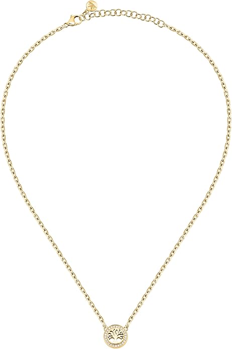 Collana Morellato Donna Acciaio Gold Centrale Albero della Vita Cristalli _SAQE47