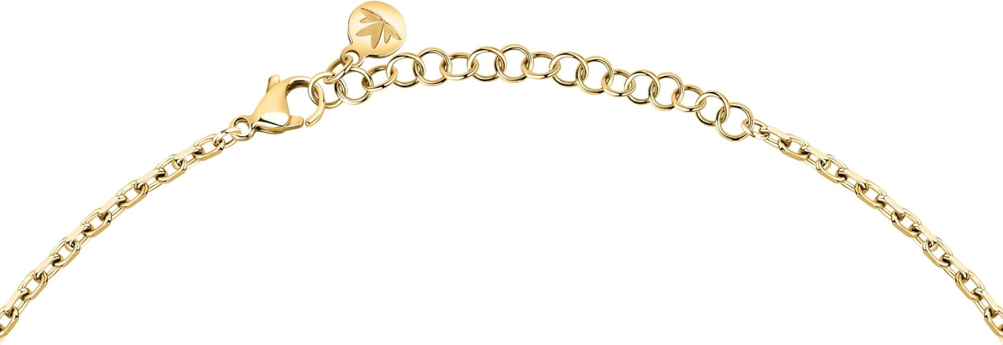Collana Morellato Donna Acciaio Gold Centrale Albero della Vita Cristalli _SAQE47