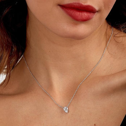 Morellato Damen-Halskette 925 Silber recycelt Zirkon Tropfen blau Tesori _SAIW211