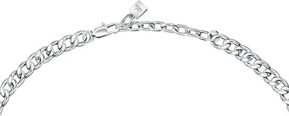 Collana Morellato Uomo Acciaio Catena Cristalli Neri _SATX01