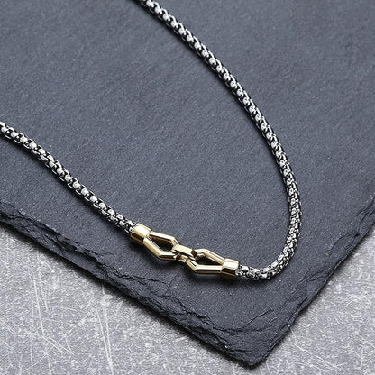 Collana Morellato Uomo Acciaio Collezione Motown Dettaglio Gold _SALS88