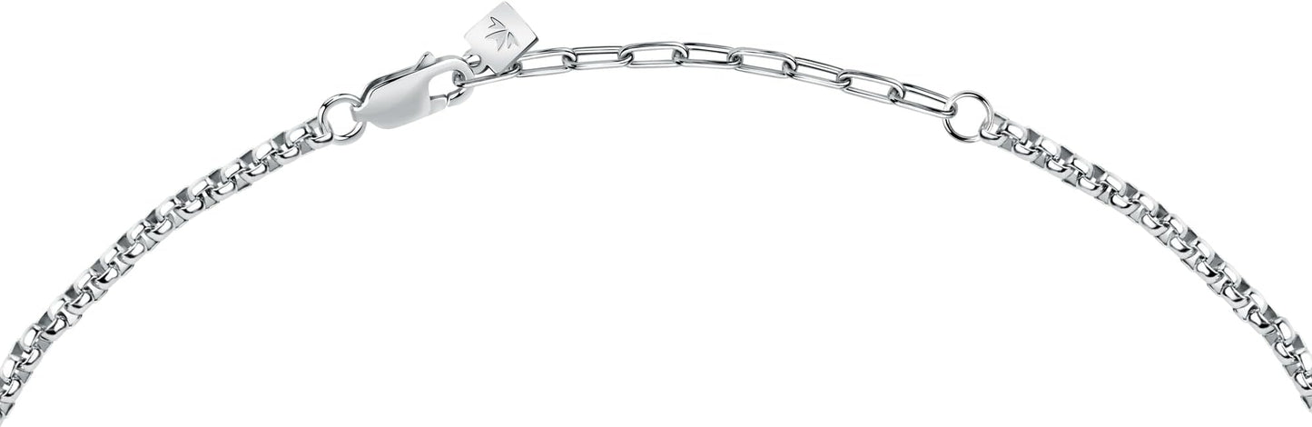 Collana Morellato Uomo Acciaio Inserti in Oro Giallo 18 kt _SATM20