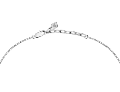 Collana Morellato Uomo Acciaio Pendente Timone Oro Rosa e Cristalli Neri _SAHB17