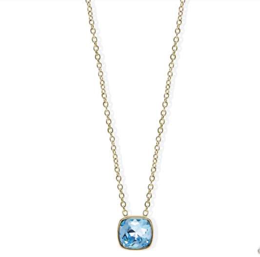 Collana liu Jo Donna Acciaio Gold Pendente Azzurro _LJ2888