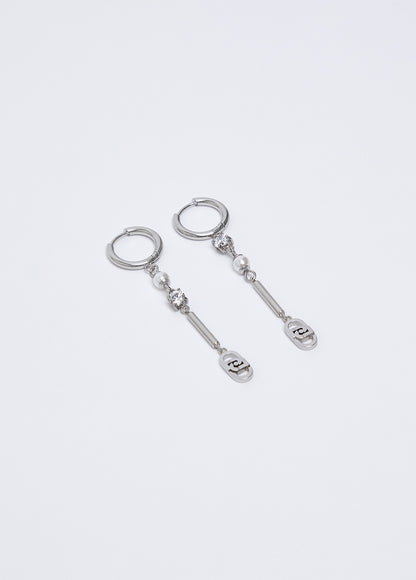 Orecchini LIU JO Donna Acciaio Pendente Logo _LJ3333
