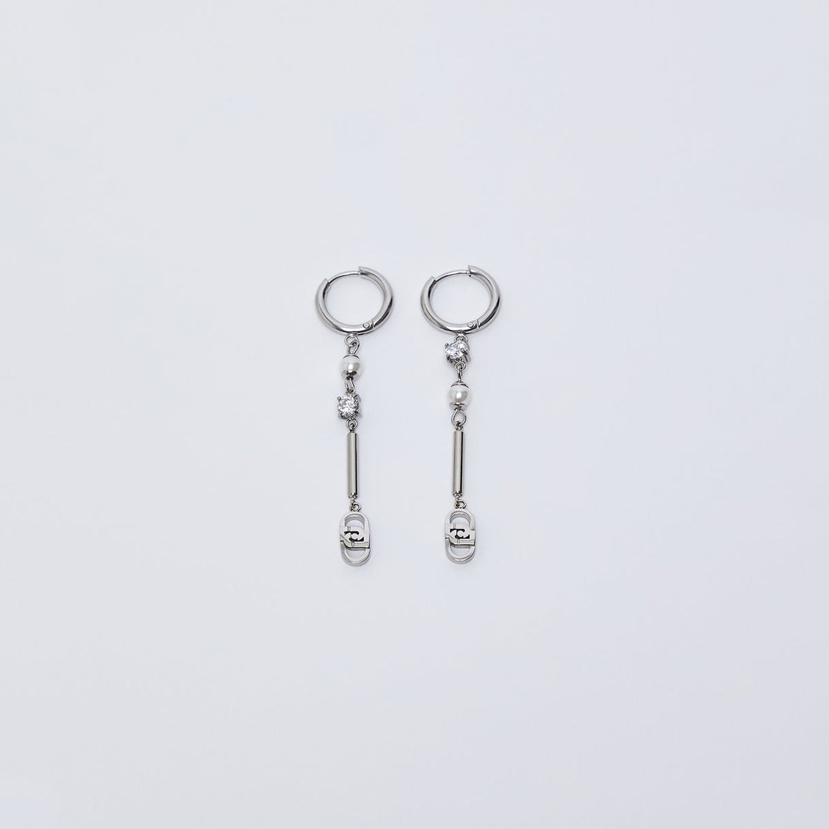 Orecchini LIU JO Donna Acciaio Pendente Logo _LJ3333