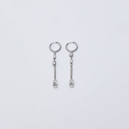 Orecchini LIU JO Donna Acciaio Pendente Logo _LJ3333