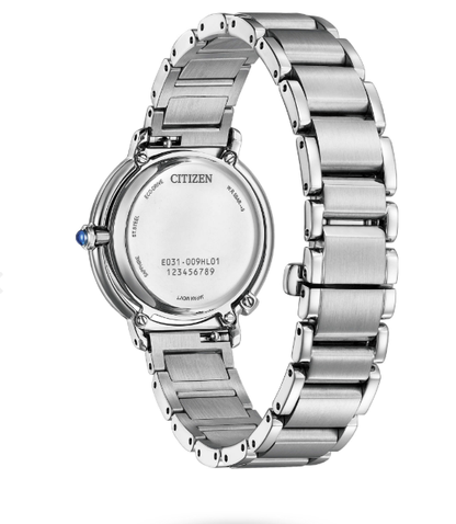 Citizen Damen-Eco-Drive-Stahluhr mit Perlmutt-Zifferblatt _EM1090-60D