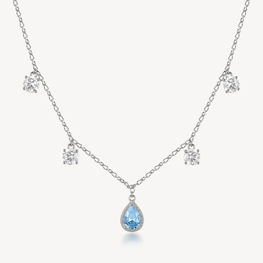 Collana Brosway Coll. Fancy Argento 925 Zirconi Light Sapphire _FCL133