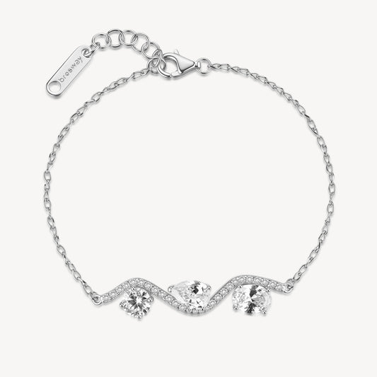 Bracciale Brosway Fancy Argento 925 Semirigido Zirconi Bianchi _FIW182