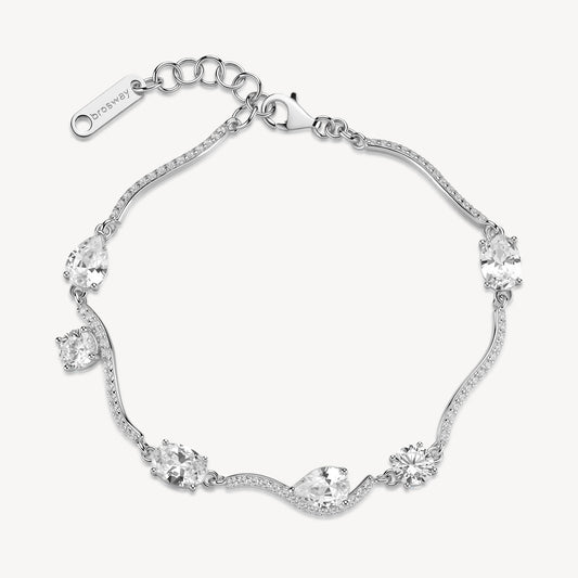 Bracciale Brosway Fancy Argento 925 Semirigido Zirconi Bianchi _FIW183
