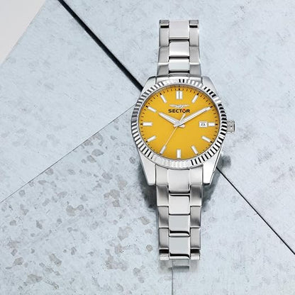 Orologio Sector 240 Uomo Acciaio Quadrante Giallo _R3253240050