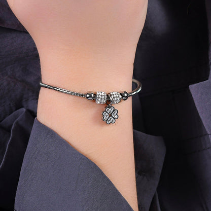 Bracciale Luca Barra Bambina Ciondolo Quadrifoglio _JB182