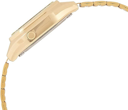 Orologio Casio Digitale Donna Acciaio Oro Illuminator Quadrante Fiori _LA680WGA-9CDF