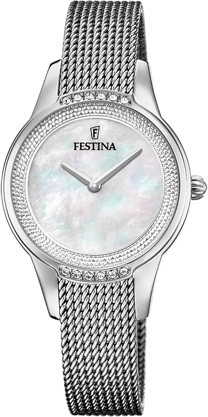 Orologio Festina Mademoiselle Miyota Gl20 Donna Acciaio Argentato _F20494-4