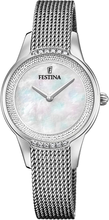 Orologio Festina Mademoiselle Miyota Gl20 Donna Acciaio Argentato _F20494-4