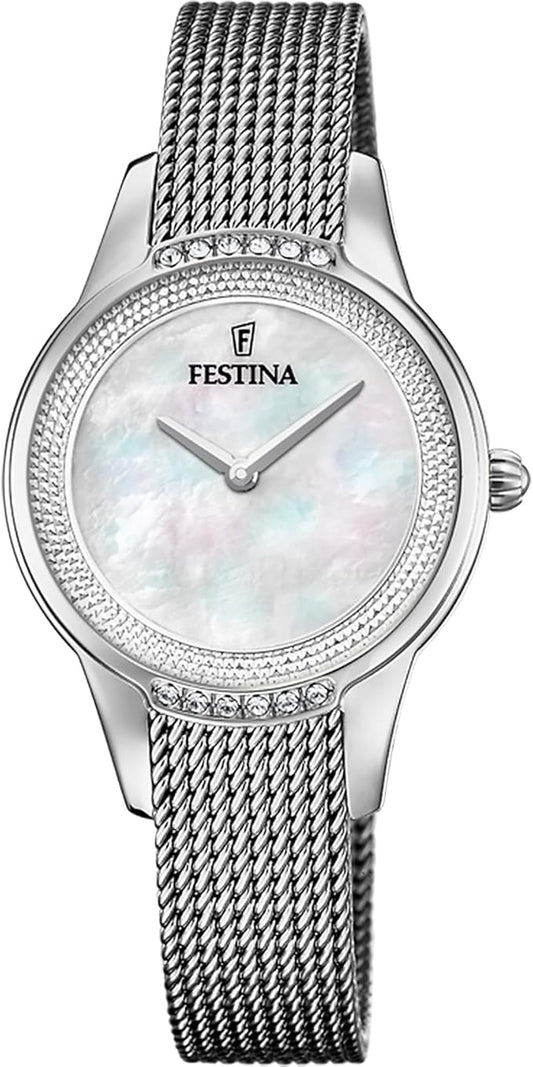 Festina Herrenuhr Steel Only Time Weiß F20437-1 79 € 