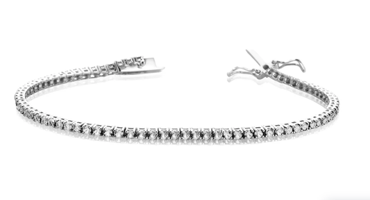 Bracciale le Scritte dell'Amore Donna Argento925 Tennis Crystal _LSB44