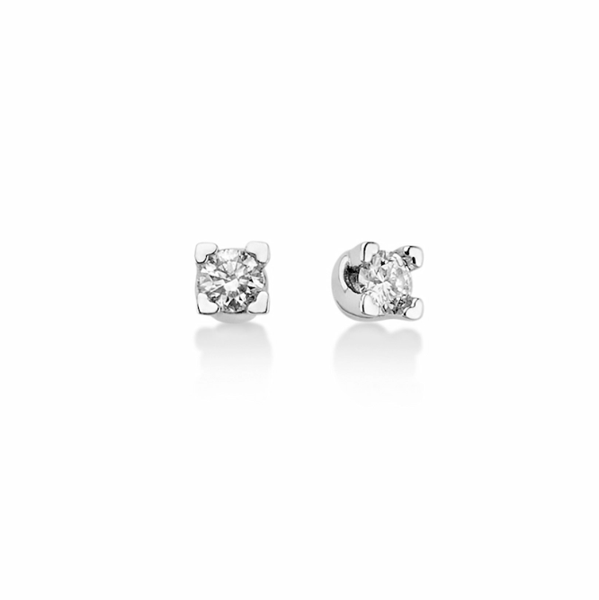 Orecchini Miluna Donna Punto Luce Oro Bianco 18kt  Diamanti Bianchi 0,18ct ERD2421-018G7