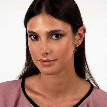 Orecchini Morellato Donna Acciaio Gold Pendente Cuore Rosa _SAIX32