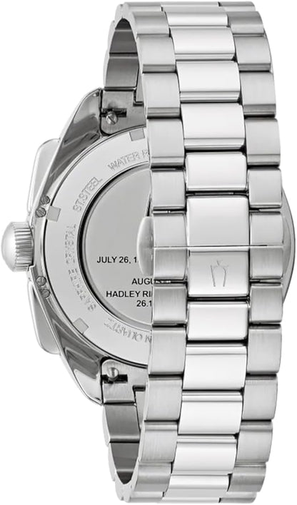 Bulova Herrenuhr Stahl Automatik Sutton Grau 96A119 