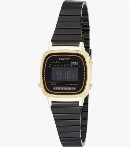 Orologio Casio Digitale Donna Nero e Oro Crono Allarm _LA-670WEGB-1BDF