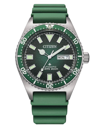 Orologio Citizen Uomo Acciaio Promaster Diver's Automatico Verde _NY0121-09X