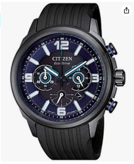 Orologio Citizen Acciaio Uomo Eco Drive Cronografo Cinturino Silicone Nero _CA4385-12E