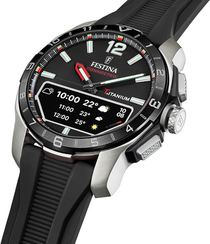 Orologio Festina Connected Uomo Titanio Cinturino Silicone Nero _F23000-4