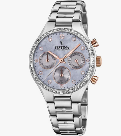 Festina Herrenuhr Steel Only Time Weiß F20437-1 79 € 