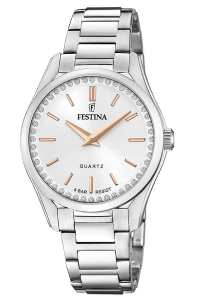 Festina Herrenuhr Steel Only Time Weiß F20437-1 79 € 