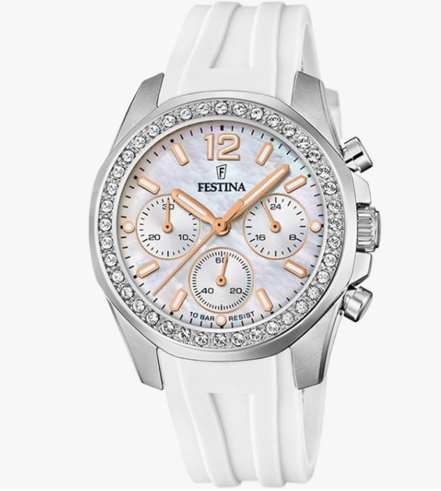 Festina Herrenuhr Steel Only Time Weiß F20437-1 79 € 