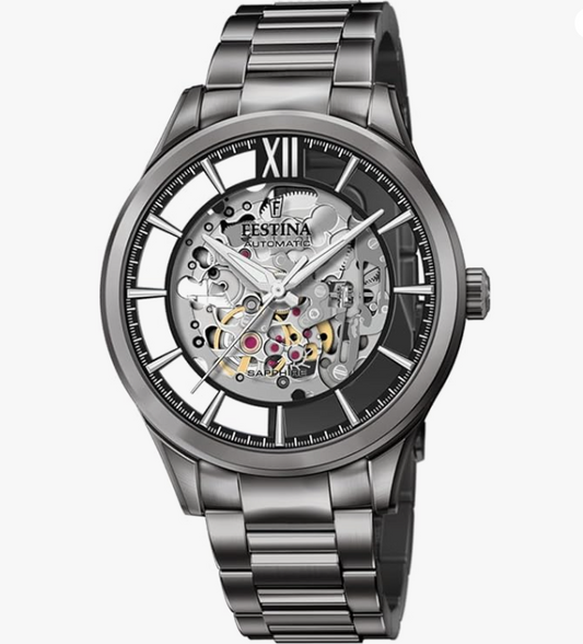 Festina Herrenuhr Stahl Chronograph Grün F20543-3