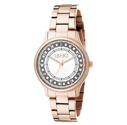 LIU JO Damenuhr Steel Only Time Crystal Chic Roségold TLJ1706 