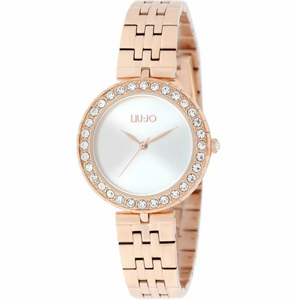 LIU JO Damenuhr Steel Only Time Crystal Chic Roségold TLJ1706 